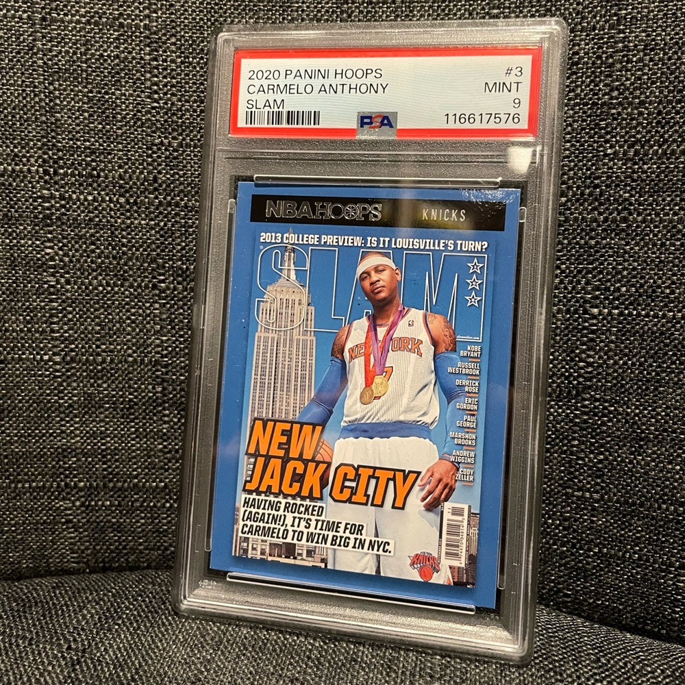 Panini Hoops Carmelo Anthony Card New York Knicks PSA 9